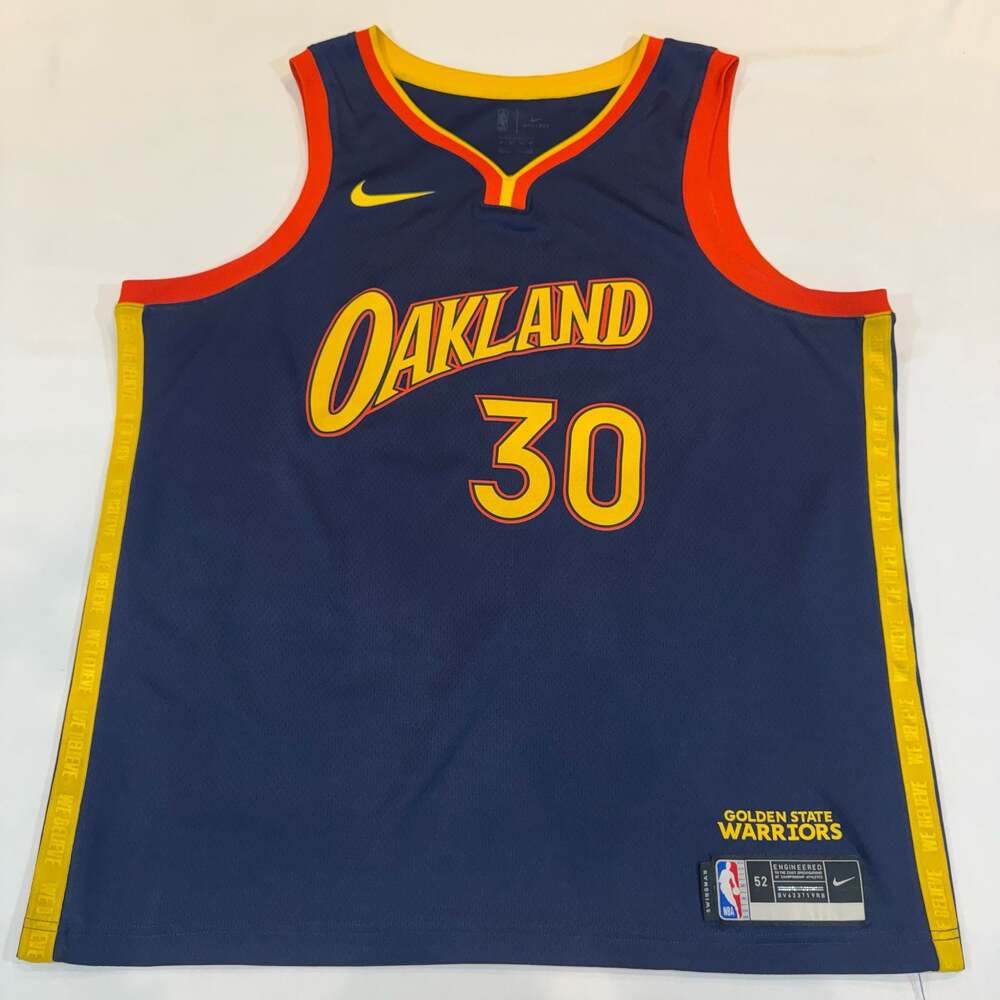 Nike Curry Golden State Warriors City Ed'Oakland Forever' Swingman Jersey XL